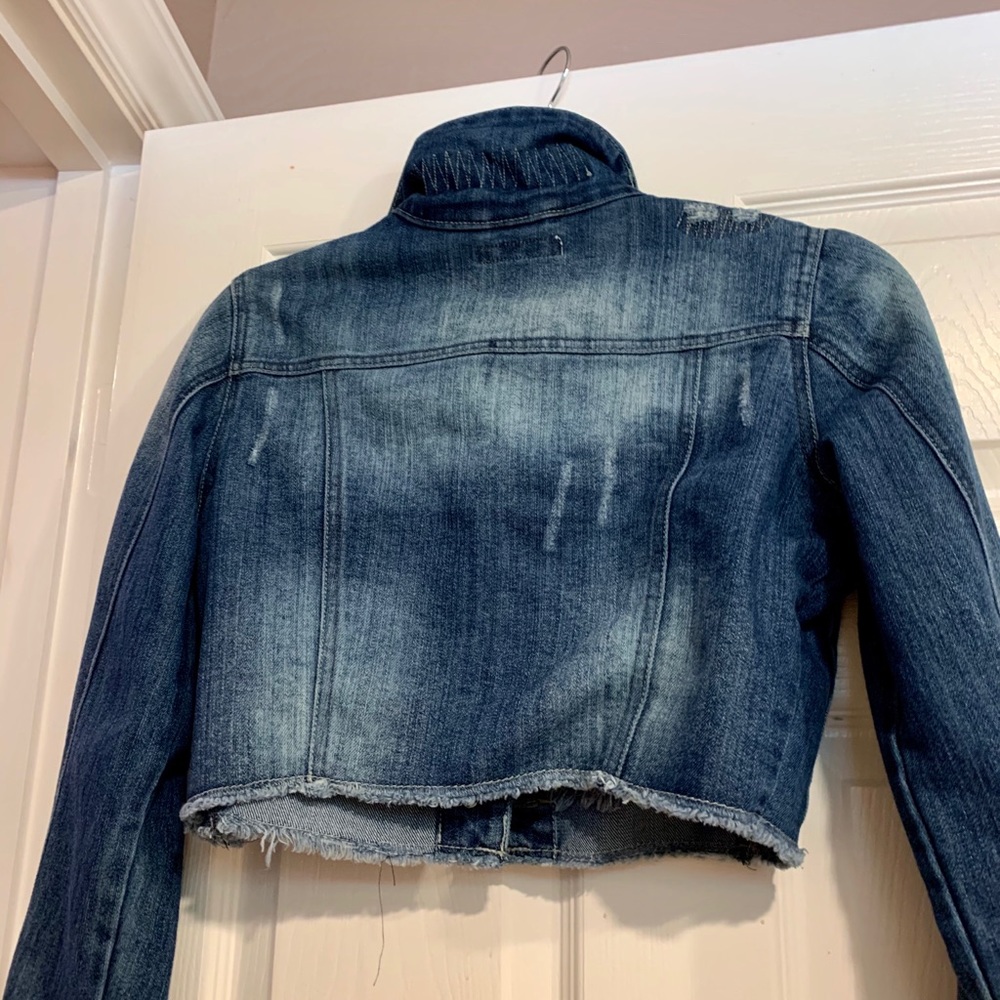 Cropped denim jacket - Picture 4 of 4